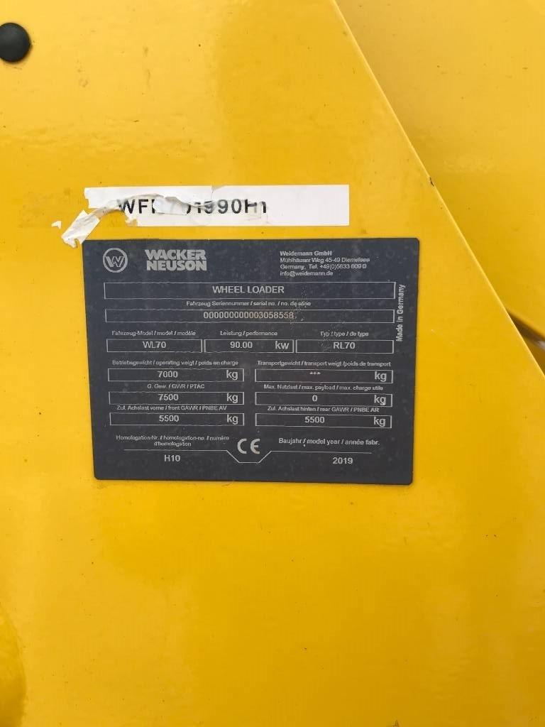 Wacker Neuson WL70 Frontaliniai krautuvai ir ekskavatoriai
