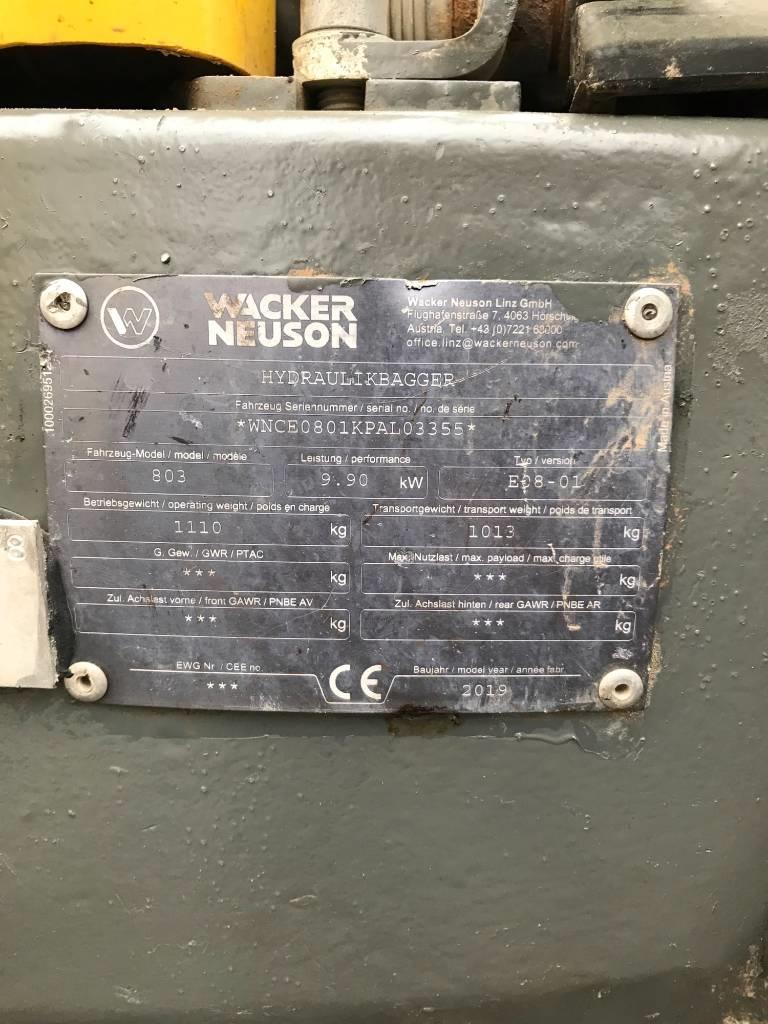 Wacker Neuson 803 Vikšriniai ekskavatoriai