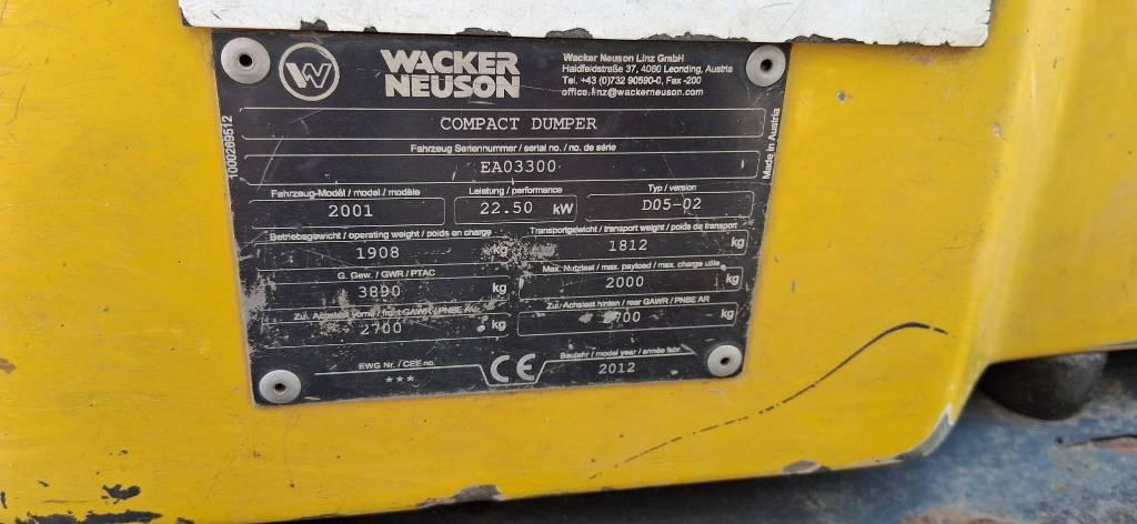 Wacker Neuson 2001 Statybiniai savivarčiai sunkvežimiai